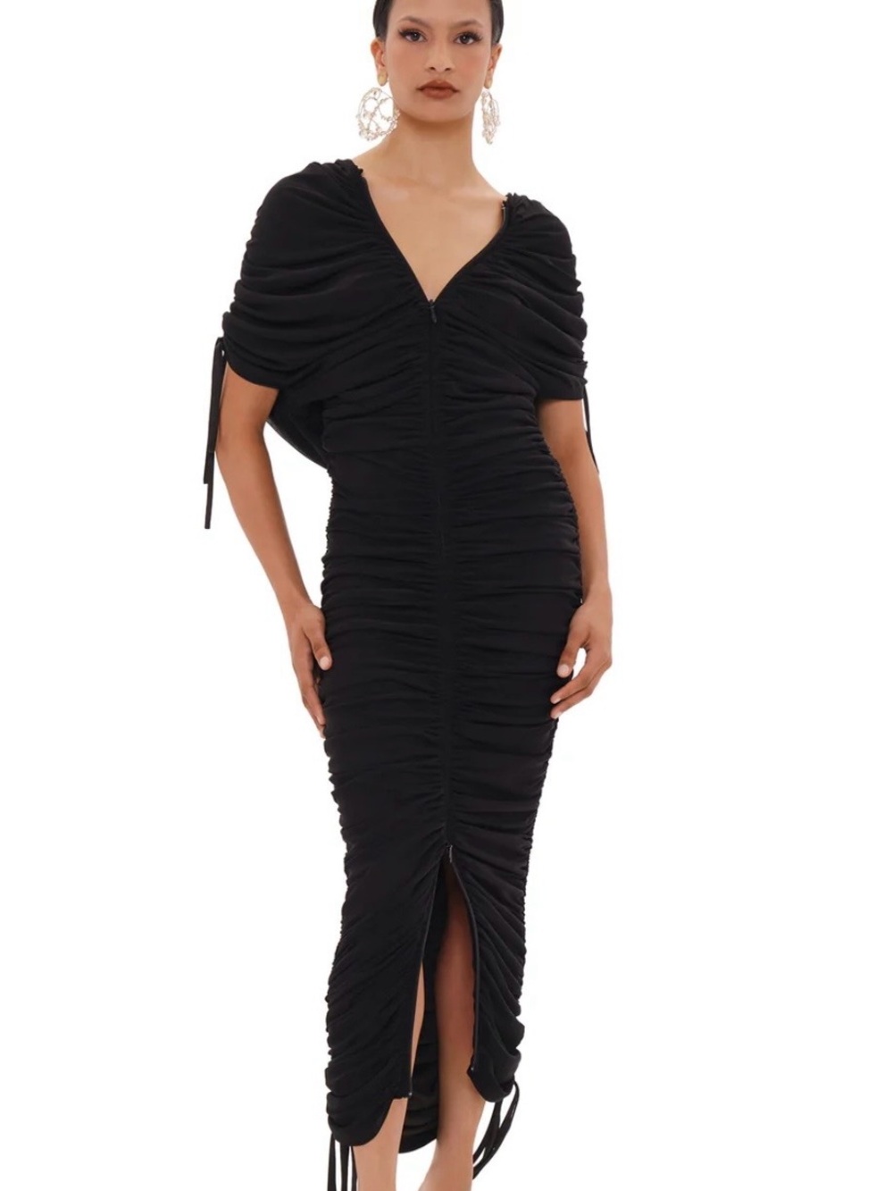 Andrea Iyamah RATU MESH DRESS - BLACK Sz L